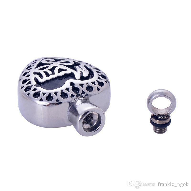 Stainless Steel Mom Heart Urn Pendant Necklace - The Funeral Program Site