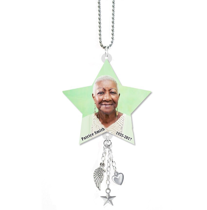 Star In Loving Memory Memorial Car Charm - The Funeral Program Site