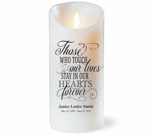 Those Lives Dancing Wick LED Memorial Candle - The Funeral Program Site