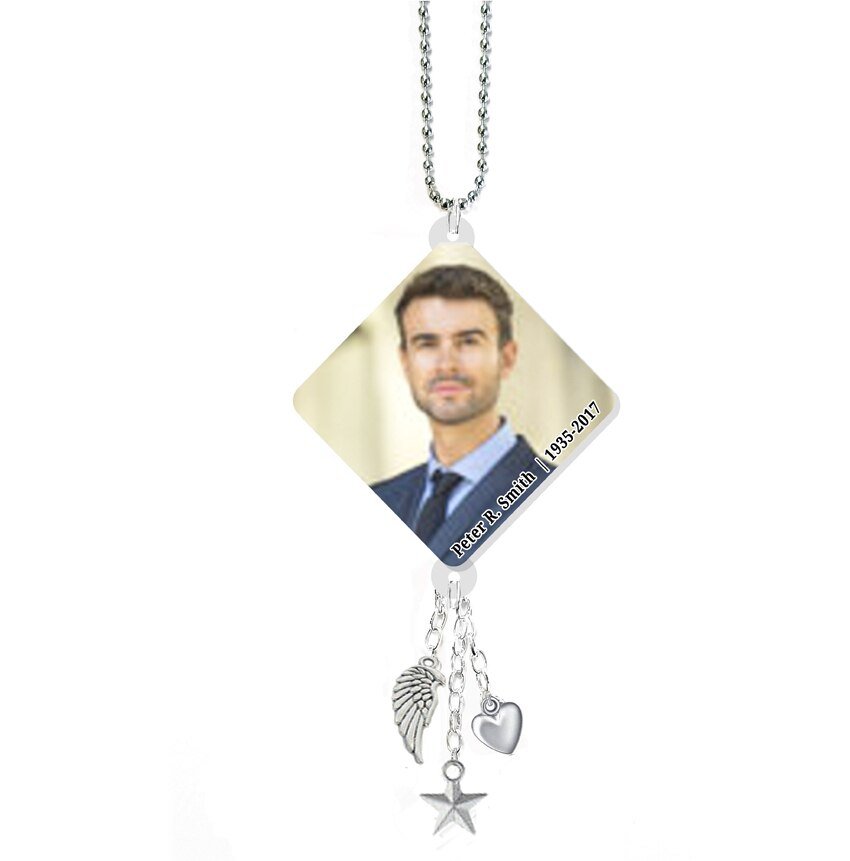 Triangle In Loving Memory Memorial Car Charm - The Funeral Program Site