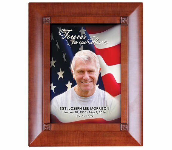 U.S. Flag Patriotic Memorial Remembrance Box - The Funeral Program Site