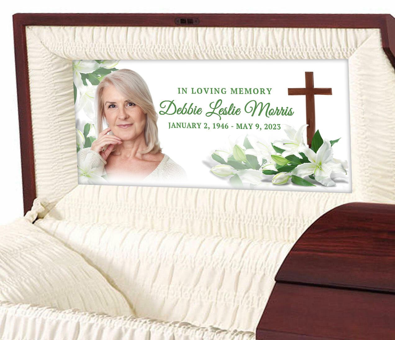 finland the country of white lilies pdf White Lily Cross Casket Panel Insert