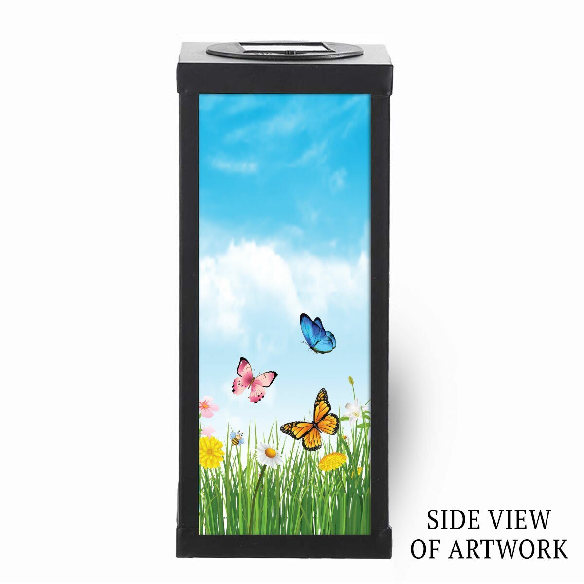 Wings Ready Solar Powered Photo Memorial Lantern - The Funeral Program Site