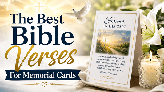10 Comforting Bible Verses for Memorial Cards: Inspiration & Guidance - The Funeral Program Site
