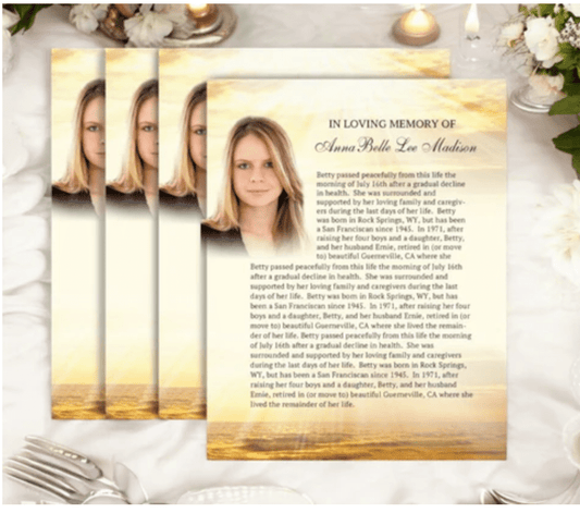 10 Creative Ideas for Personalizing Funeral Flyers - The Funeral Program Site