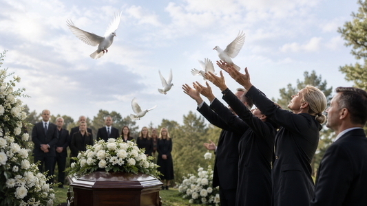 The Meaning and Beauty of White Doves at Funerals: A Complete Guide