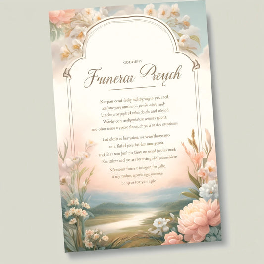 Creating DIY Funeral Prayer Cards