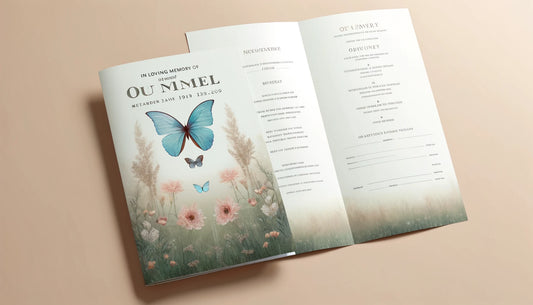 Creating A Funeral Brochure At The Funeral Program Site