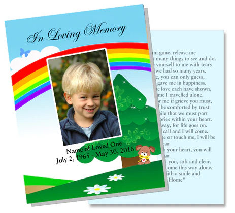 Crafting Children's Funeral Program Designs with Grace and Sensitivity
