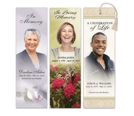 A Touching Memorial Bookmarks Keepsake to Remember Departed Loved Ones - The Funeral Program Site