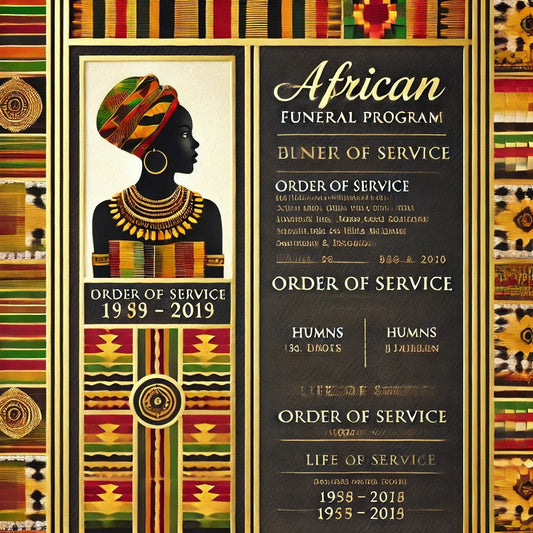 African American Funeral Program Template: Honoring Heritage and Celebrating Life - The Funeral Program Site