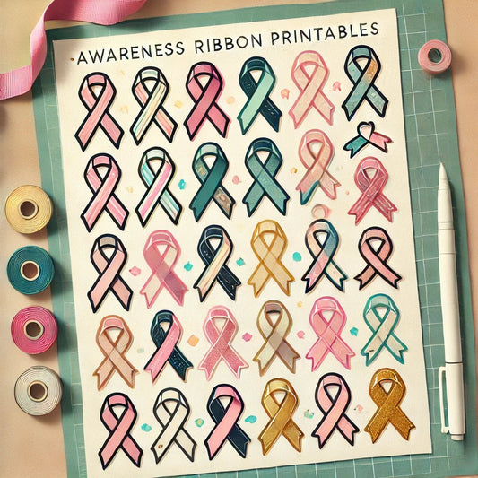 Awareness Ribbon Printables: A Powerful Tool for Advocacy, Fundraising, and Education - The Funeral Program Site