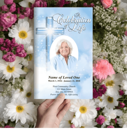 Bi-fold Funeral Program Design: A Simple and Elegant Tribute - The Funeral Program Site