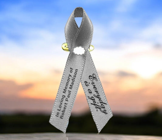 Brain Cancer Ribbon Color: Gray for Awareness, Strength, and Advocacy - The Funeral Program Site