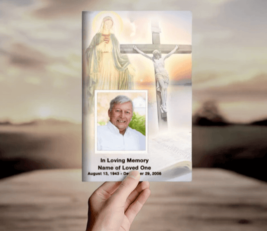 Catholic Funeral Program Template: Honoring Faith and Tradition - The Funeral Program Site