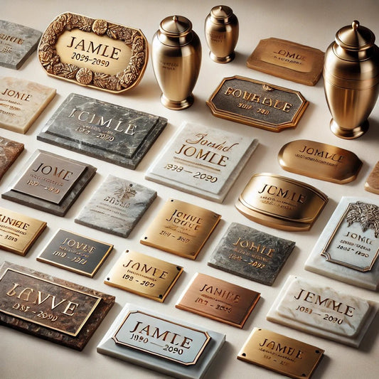 Choosing the Perfect Urn Name Plate: Top Designs and Customization Tips - The Funeral Program Site