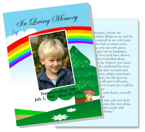 Crafting Children's Funeral Program Designs with Grace and Sensitivity - The Funeral Program Site