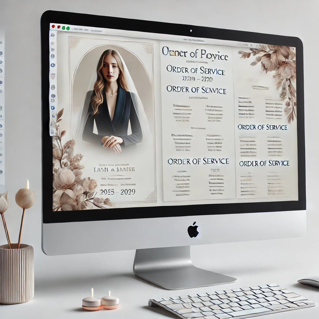 Make Programs Create a Beautiful Funeral Program Using Mac Pages Templates – The ...