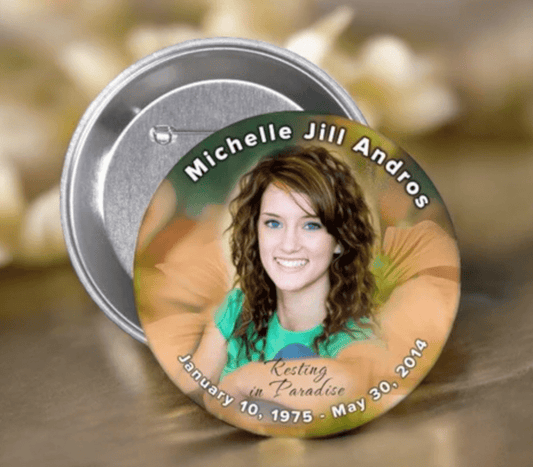 Creative Ways to Display Memorial Buttons During a Funeral or Memorial Service - The Funeral Program Site
