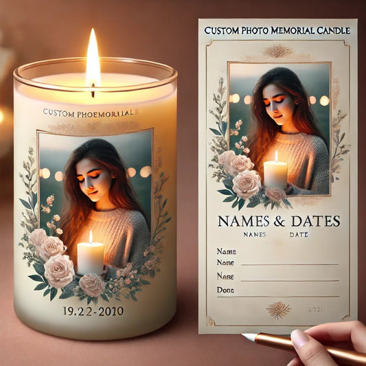Custom Photo Memorial Candles: A Unique Tribute to Loved Ones - The Funeral Program Site