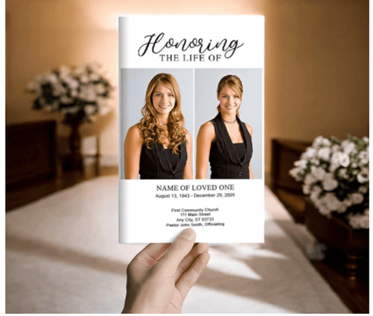 Designing a Meaningful Photo Funeral Program Template - The Funeral Program Site