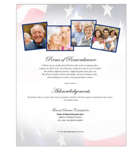 DIY Funeral Flyer Templates - The Funeral Program Site