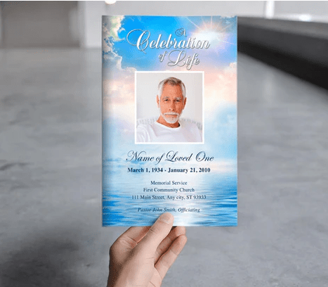 DIY Memorial Bulletin with Order of Service: A Personalized Guide for Honoring a Loved One - The Funeral Program Site