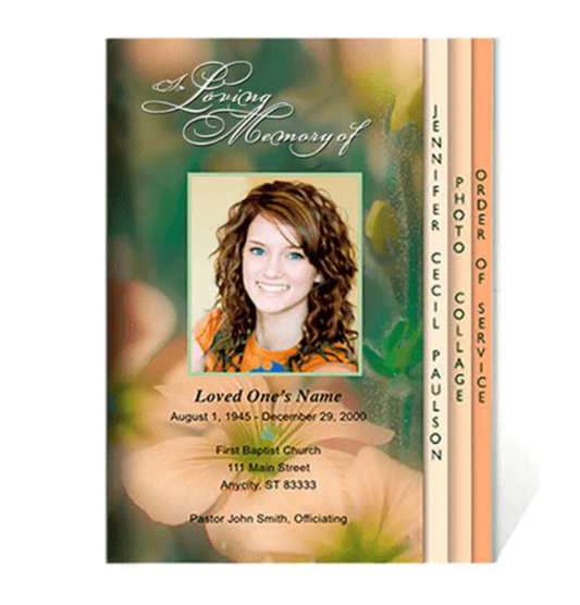 Downloadable Funeral Program Templates - The Funeral Program Site
