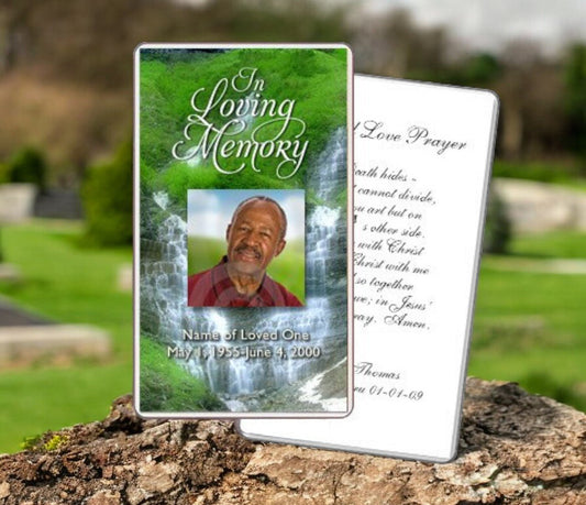 Easy to Use Funeral Prayer Card Templates at The Funeral Program Site - The Funeral Program Site