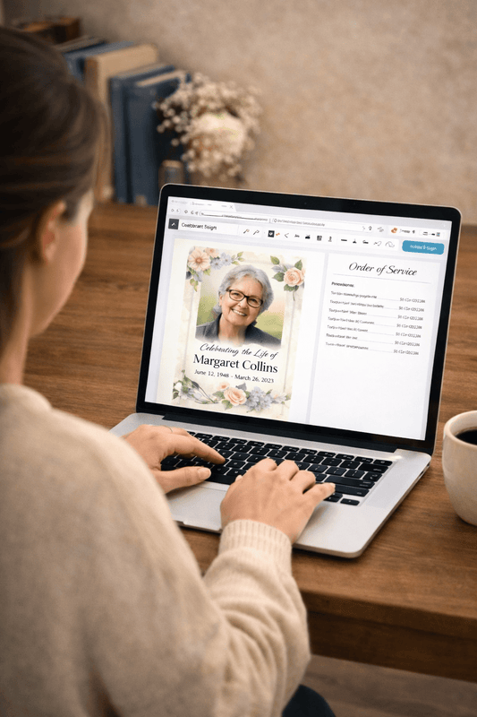 Easy Ways to Create Funeral Programs Online Without Feeling Overwhelmed - The Funeral Program Site