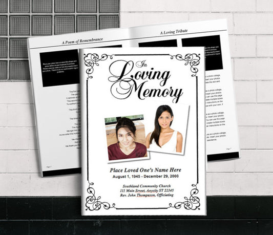 Editable Funeral Booklet Templates for Quick and Easy Design - The Funeral Program Site