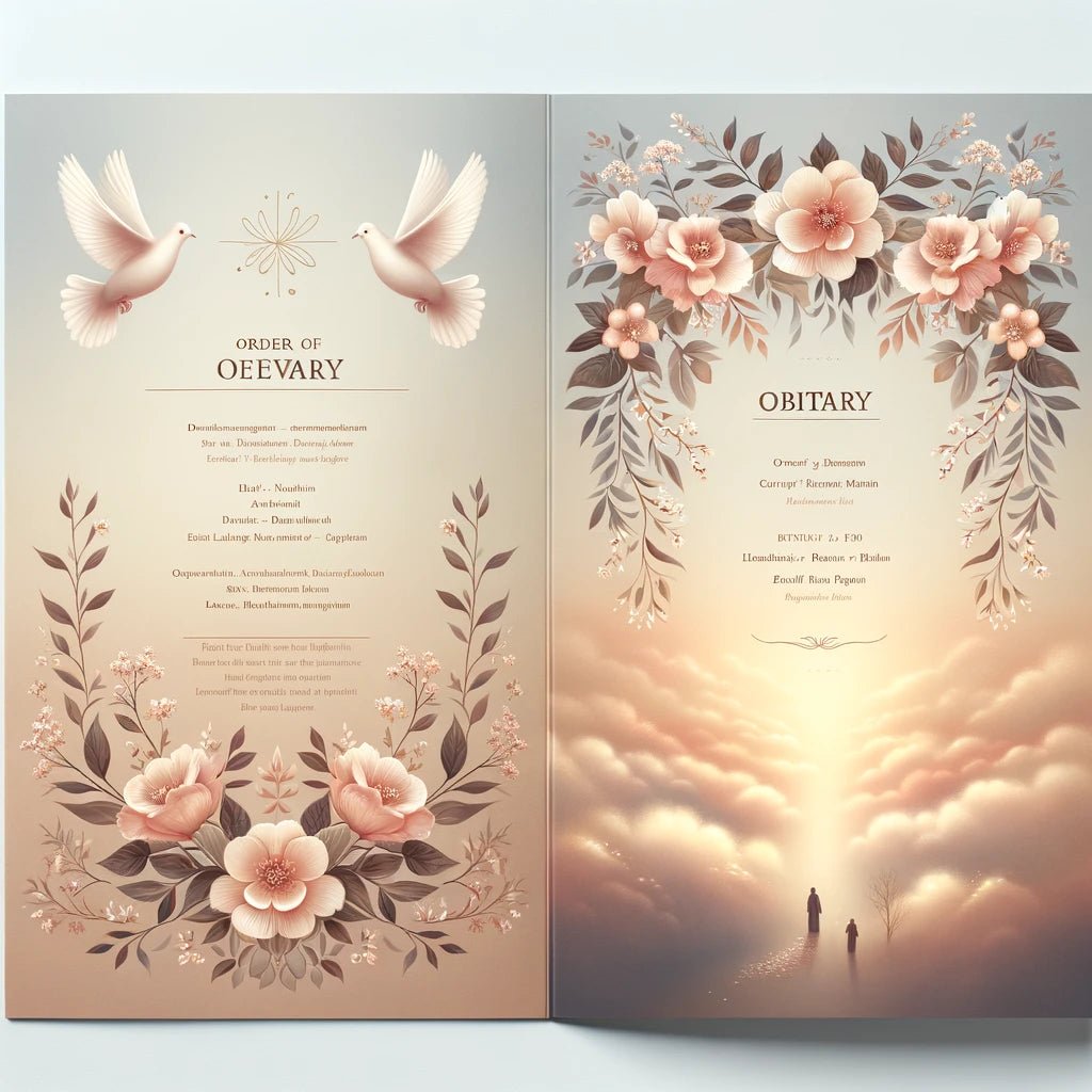Elegant Funeral Program Designs by The Funeral Program Site