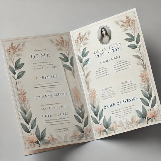 Folded Funeral Program Template: A Comprehensive Guide - The Funeral Program Site