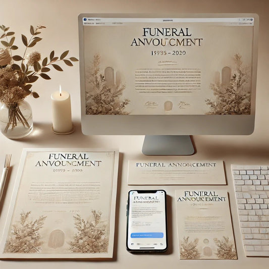 Funeral Announcements: Examples and Guidelines for Creating Meaningful Notices - The Funeral Program Site