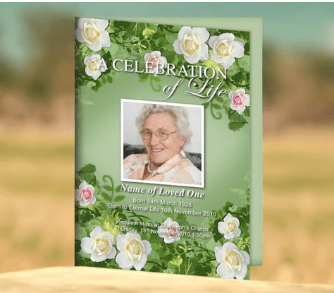 Funeral Bulletin Template for Women: A Personalized Tribute to Honor Her Life - The Funeral Program Site