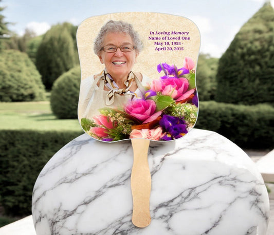 Funeral Fans: A Practical and Elegant Tribute from the Funeral Program Site - The Funeral Program Site