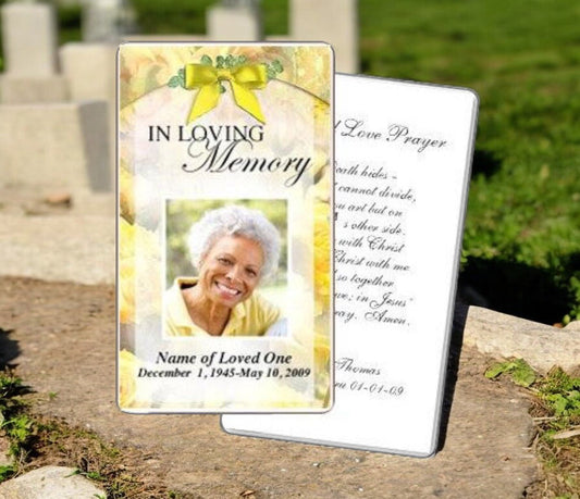 Funeral Prayer Card Templates: Meaningful Keepsakes from the Funeral Program Site - The Funeral Program Site