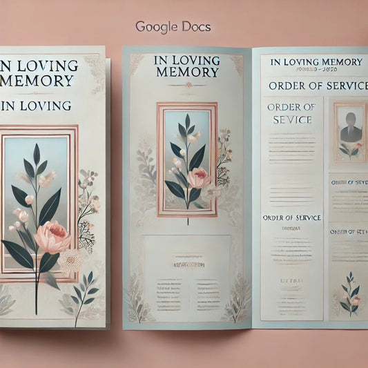 Funeral Program Template for Google Docs - The Funeral Program Site