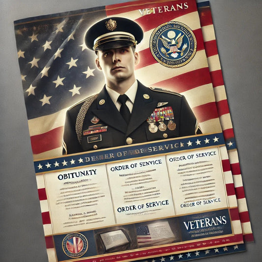 Funeral Program Template for Veterans: Honoring Their Service - The Funeral Program Site