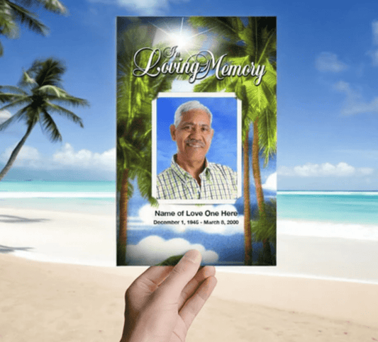 Funeral Program Template with Cross - The Funeral Program Site