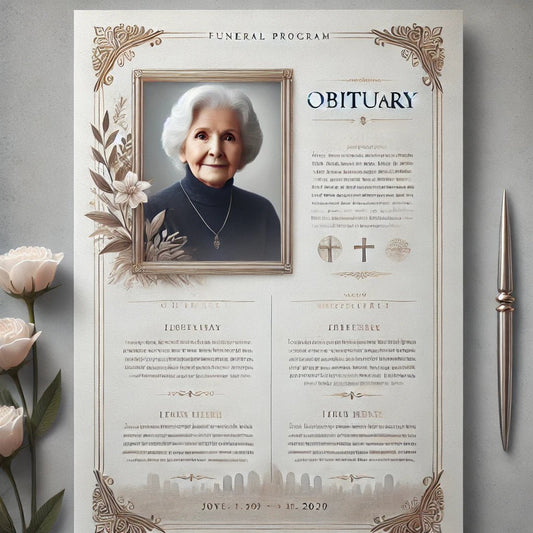 Funeral Program Template with Obituary: A Complete Guide - The Funeral Program Site