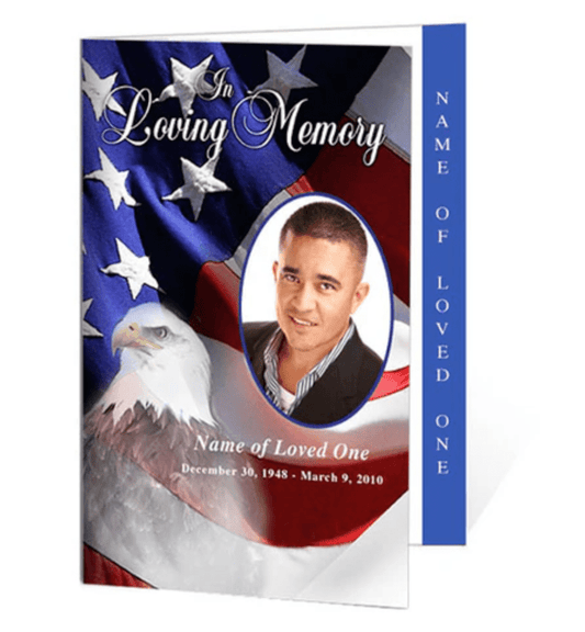 Funeral Program Templates with Obituary Section - The Funeral Program Site