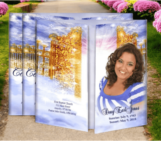 High-Quality Funeral Program Template - The Funeral Program Site