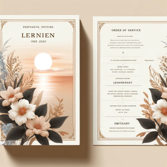 Honoring Loved Ones with Elegant Memorials and Funeral Programs from The Funeral Program Site - The Funeral Program Site