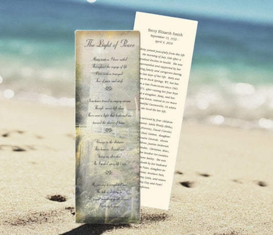 How Can I Personalize Memorial Bookmarks for a Loved One? - The Funeral Program Site
