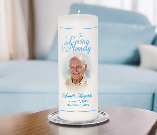 How Do I Personalize A Memorial Candle With A Photo? - The Funeral Program Site