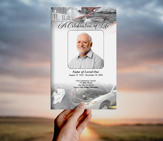 How to Add a Reception or Repast Section to a Funeral Program Template - The Funeral Program Site