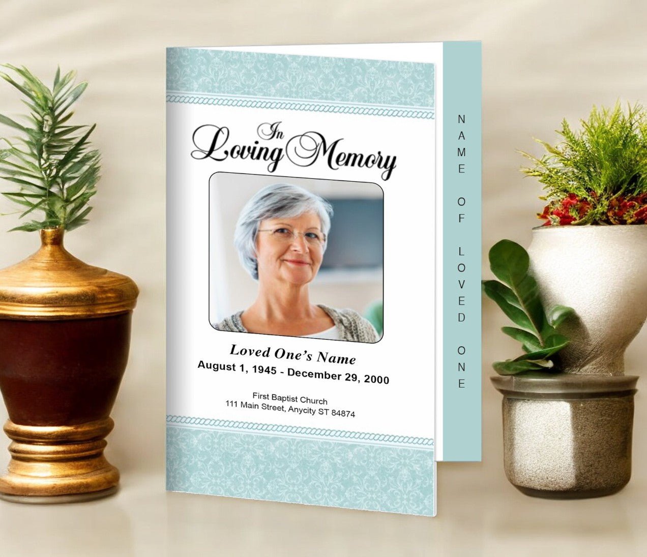How to Choose the Perfect Elegant Memorial Funeral Booklet Design – The ...