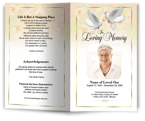 How to Create a Funeral Bulletin: A Step-by-Step Guide - The Funeral Program Site