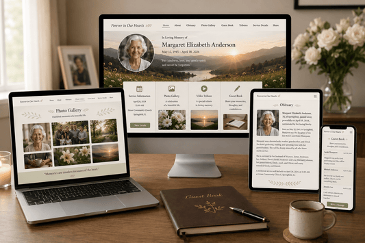 How to Create a Memorial Website: A Step-by-Step Guide to Honoring Loved Ones Online - The Funeral Program Site